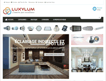 Tablet Screenshot of luxylum.com